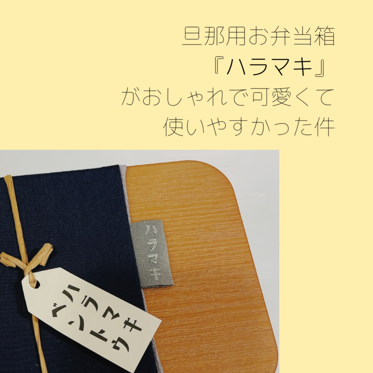 旦那用お弁当箱 ハラマキ がおしゃれで可愛くて使いやすかった件